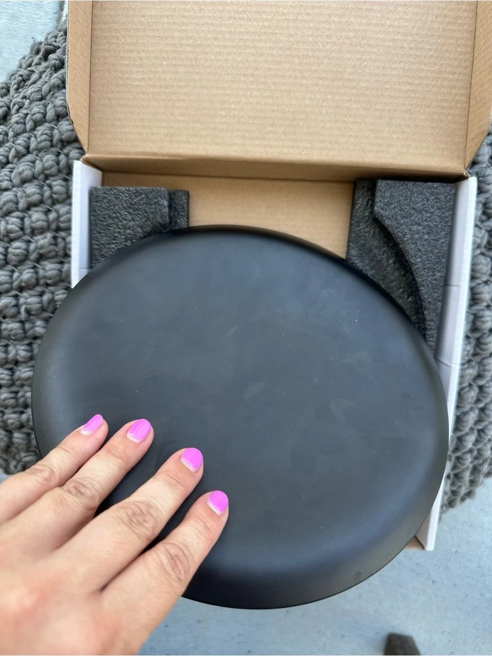 Black, Soditer Fast Defrosting Circular Tray